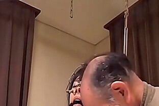 Subtitled Bizarre CMNF Japanese Nose Hook BDSM Spanking