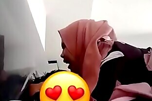 Pink Hijab Cheating Fuck with Lover Full