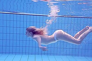 Proklova Takes Off Bikini and Swims Underwater
