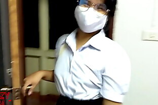 Asian Teen Fucks Girlfriend in Thai Student Uniform 12 Min